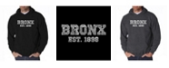LA Pop Art Men's Word Art Hoodie - Popular Bronx, NY Neighborhoods